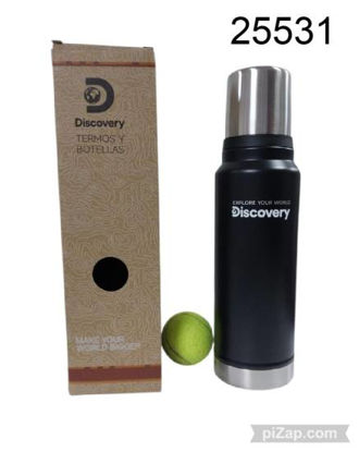 Imagen de TERMO ACERO DISCOVERY 1LT NEGRO 11.25